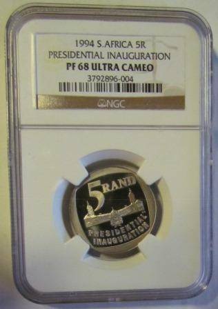 High Grade - 3rd Finest Known - 1994 Inauguration PROOF R5 - NGC PF68UC