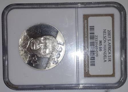 High Grade 2007 Mandela S1R Protea - MS66