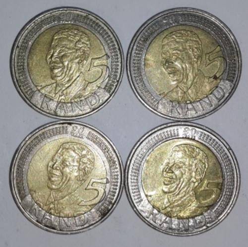 2008 Mandela 90th Birthday Circulation R5 - Bid per coin