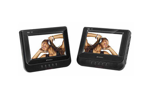 Sansui 7" Portable Twin Screen DVD Player- (PD1002) As new! Demo unit!
