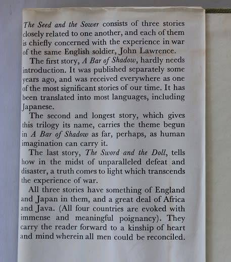 The Seed and the Sower by Laurens van der Post first ed.1963