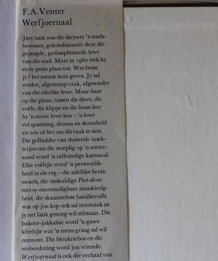 Werfjoernaal deur F.A.Venter