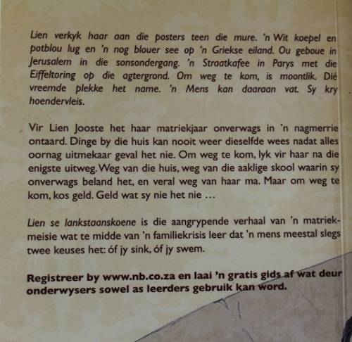 Lien se Lankstaanskoene deur Derick van der Walt