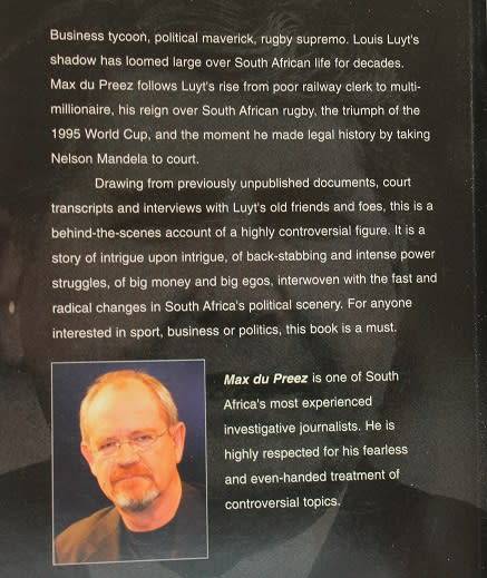 Louis Luyt--Unauthorised by Max du Preez