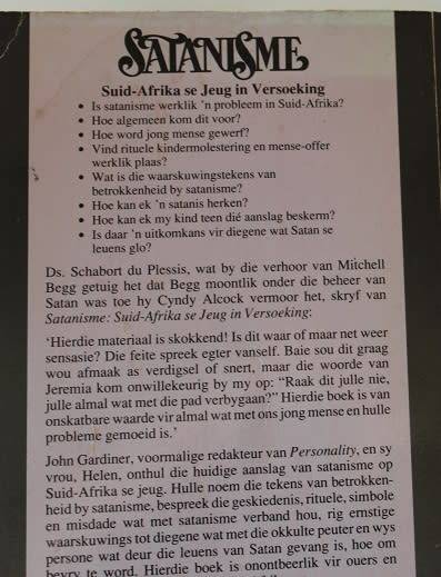Satanisme-Suid-Afrika se jeug in versoeking deur John en Helen Gardiner