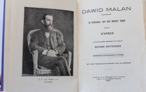 David Malan - `n Verhaal uit die Groot Trek deur d` Arbez