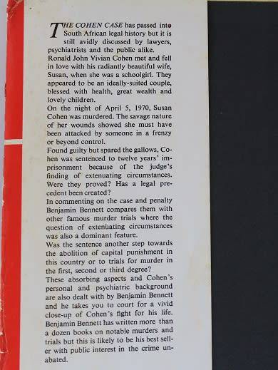 The Cohen case by Benjamin Bennett