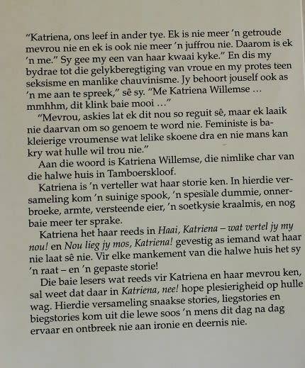 Katriena,nee! deur Riana Scheepers