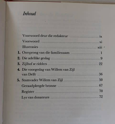Die  van Zyl-familie in Suid Afrika deur D.j. van Zyl. Die Europese herkoms-M.C. van Zyl