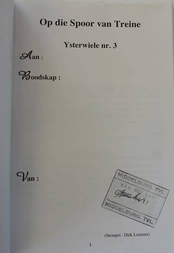 Ysterwiele 3- Op die spoor van treine deur Werna Maritz