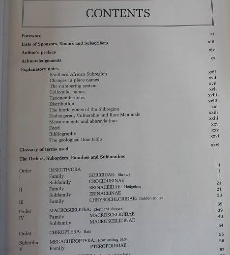 The Mammals of the Southern African Subregion-New Edition by J.D. Skinner and R.H.N. Smithers