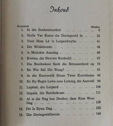 In die Doringveld deur T.G. Nel. Gebeurtenisse uit die lewe van Ratau die leeu van die Doringveld