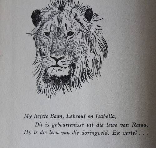 In die Doringveld deur T.G. Nel. Gebeurtenisse uit die lewe van Ratau die leeu van die Doringveld