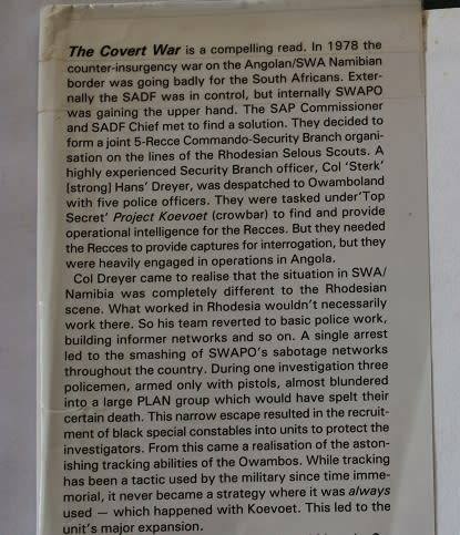 The Covert War by Peter Stiff