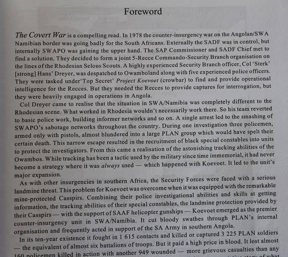 The Covert War by Peter Stiff