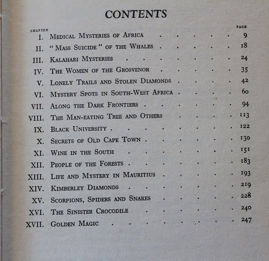 Secret Africa by Lawrence G. Green.