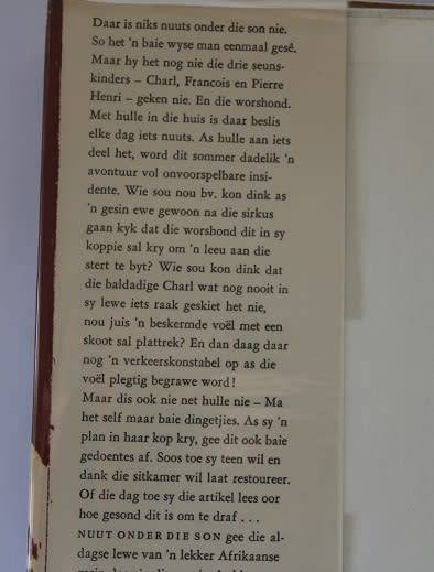 Nuut onder die son deur P.H. Nortje