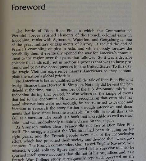 Dien Bien Phu by Howard R. Simpson. The epic battle America forgot 1953.