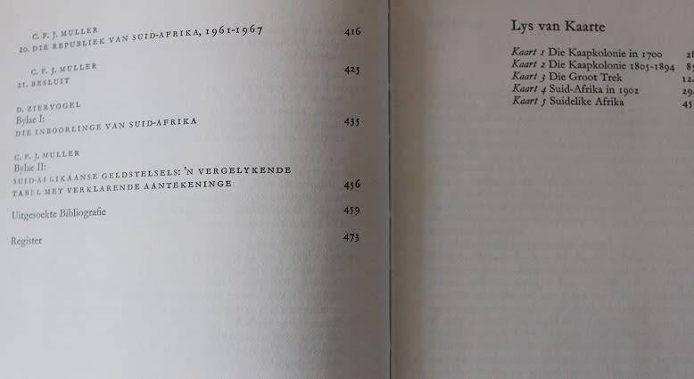 500 jaar Suid-Afrikaanse geskiedenis deur Prof. C.F.J. Muller