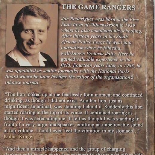 The Game Rangers by Jan Roderiges. Signed !!