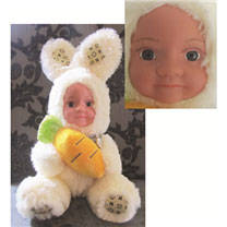 GORGEOUS TEDDY BUNNY WITH BABY FACE