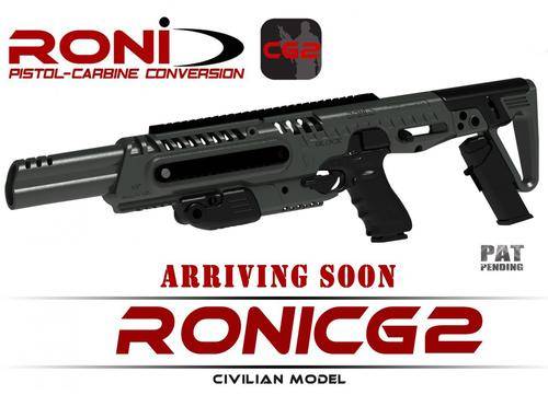 RONI C G2 CAA Tactical Conversion kit Longer Civilian 16" Barrel fit GLOCK 17, 18, 19, 22, 23, 25 31