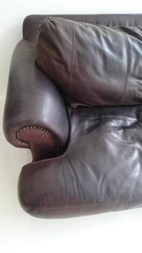 Big COMFY Leather Couch