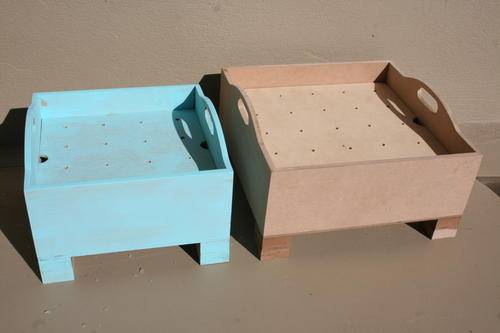 wooden cake pop stands raw - like trays-