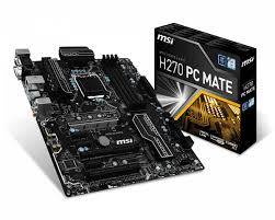 MSI H270 PC Mate Intel Motherboard+ 8gig ddr4 2133 ram(combo)