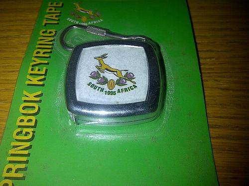 Springbok 1995 world cup measuring tape keyring