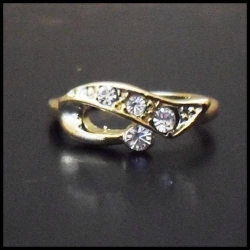 TANJA - 1.5CT SIMULATED DIAMOND RING IN 14KT GP size 7