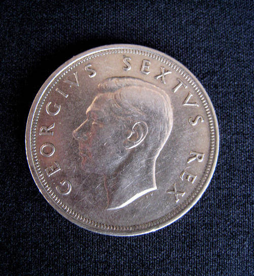 SAU - 5 Shillings - SILVER CROWN - 1949 - Circulated