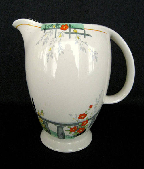 LARGE ART DECO MILK JUG - BURLEIGH WARE - England