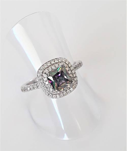 Mystic Rainbow Topaz Sterling Silver Ring
