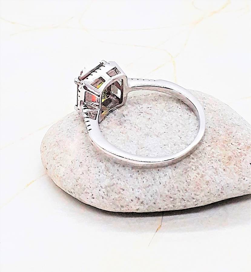 Pink Mystic Topaz Sterling Silver Ring