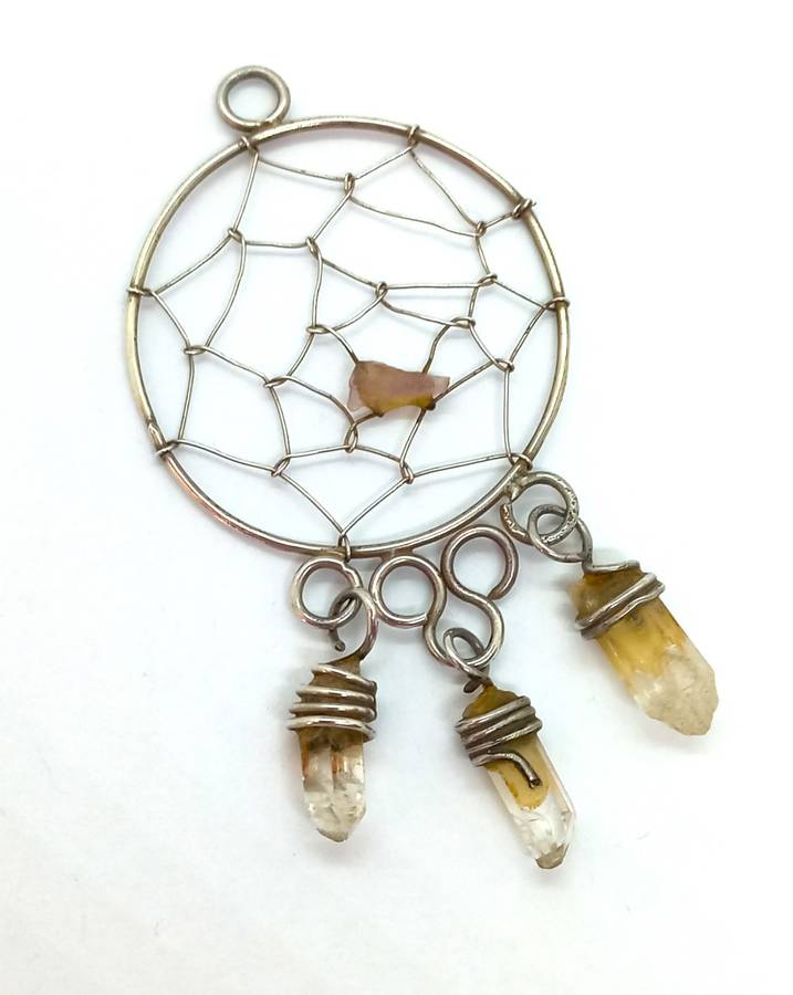 Sterling Silver Dream Catcher Pendant