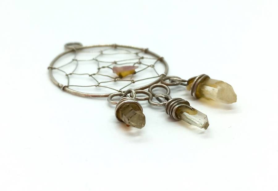 Sterling Silver Dream Catcher Pendant