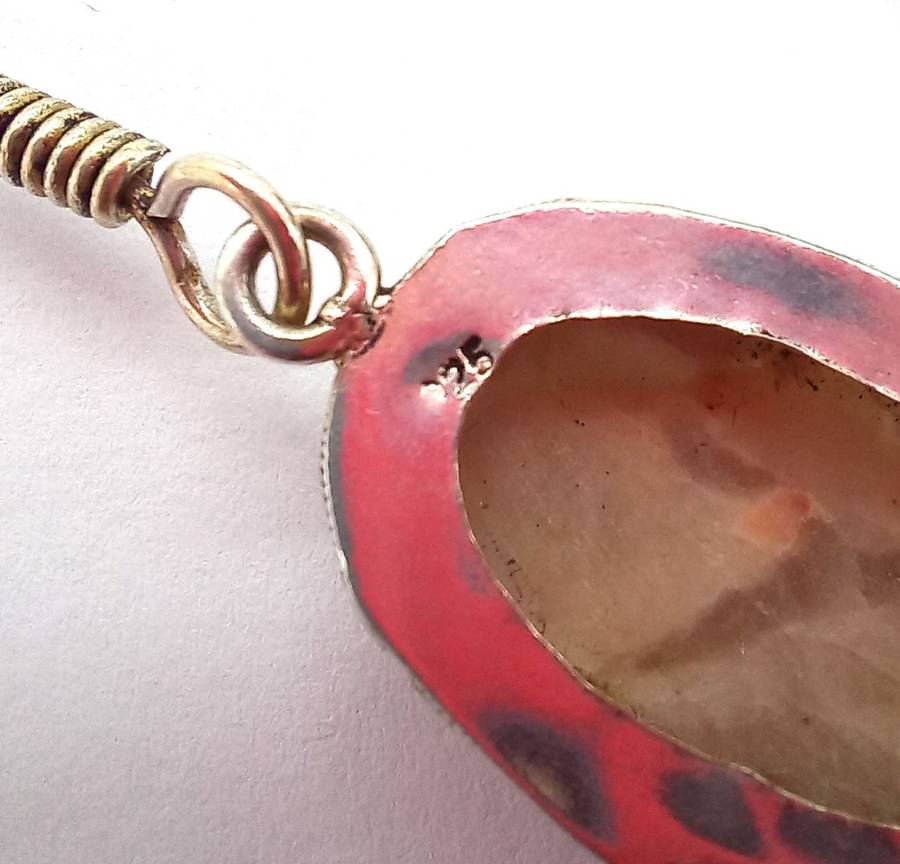 Pink Feldspar Sterling Silver Drop Earrings