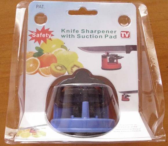 Knife sharpener with suction cup