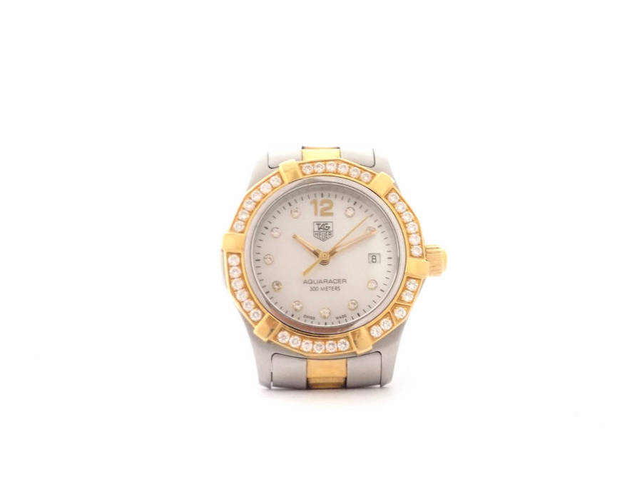 Tag Heuer Aquaracer Lady Two-Tone Diamonds Quartz Watch (Pre Owned)