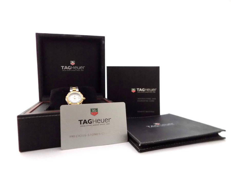 Tag Heuer Aquaracer Lady Two-Tone Diamonds Quartz Watch (Pre Owned)