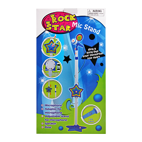 GREAT X-Mas GIFT!!! Kids Rock Star Mic Stand - Available in Blue and Pink