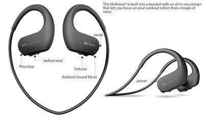 Original Sony Walkman NW-WS413 Waterproof all-in-one MP3 player - 4GB !!!