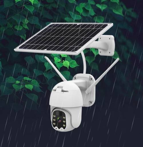Solar Charged WIFI Outdoor Camera with  Separate Solar Panel - 5MP - 1080P HD - Two Way Audio
