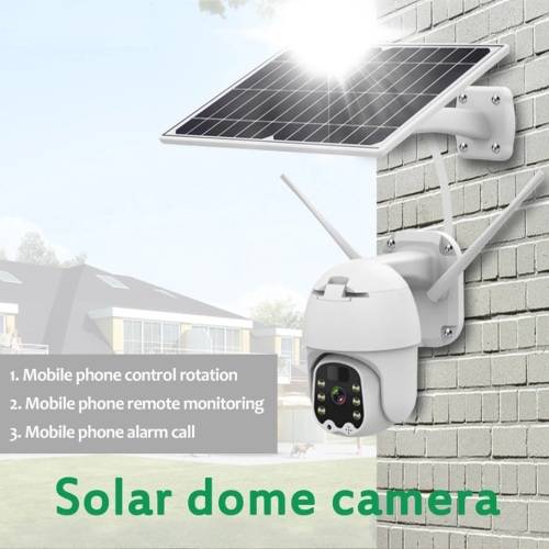 Solar Charged WIFI Outdoor Camera with  Separate Solar Panel - 5MP - 1080P HD - Two Way Audio