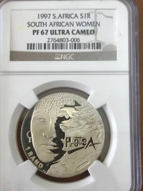 1997 Silver R1 South African Women PF 67
