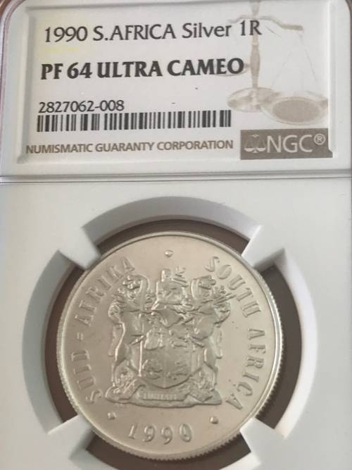1990 Silver R1 PF64 ULTRA CAMEO