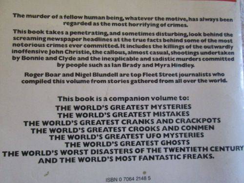 The World's Most Infamous Murders - Roger Boar & Nigel Blundell