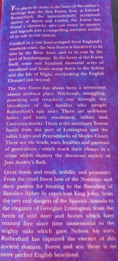 The Forest - Edward Rutherford - Hardcover - 601 pages