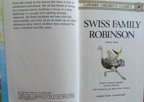 Swiss Family Robinson - Johan Wyss and Harry Stanton - Hardcover - 51 Pages - A Ladybird book